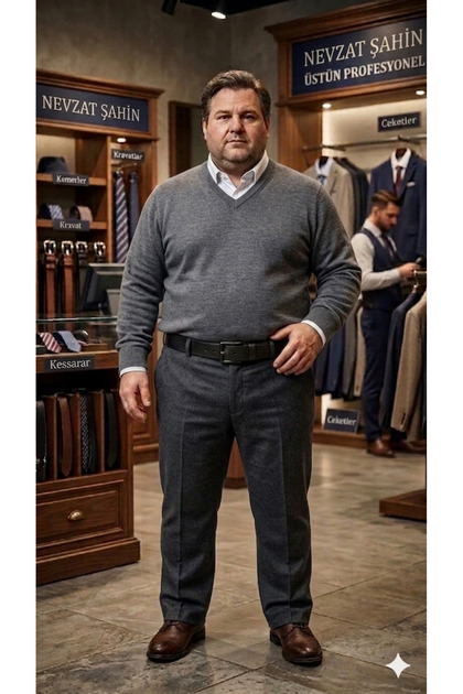 Extra Long Battal Boy Delikli Klasik Kemer
