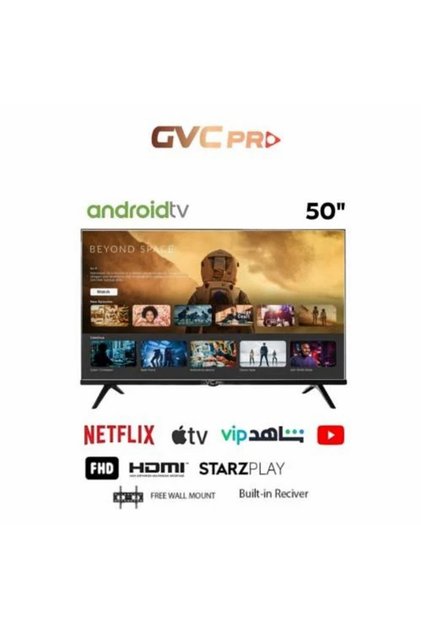 شاشة جي في سي برو 50بوصة FHD سمارت - GVC-50TFS5200 - مع رسيفر