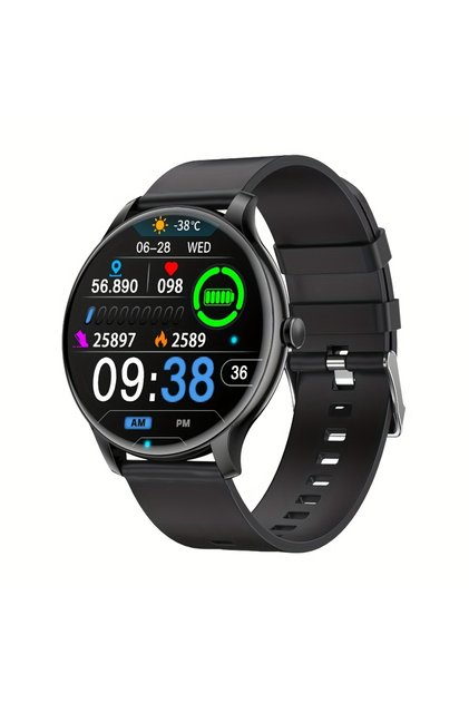 Black LXASFIT 2025 New Smart Watch Heart Rate Sleep Health Monitor Bluetooth Talk Ladies Sport Smart