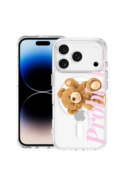 Θήκη για Apple iPhone 17 Pro Max με Σχέδιο Αρκουδάκι - Οι Προβλήματά σου, Αντικραδασμική TPU, Τεχνολογία MagSafe, Ενισχυμένες 4 Γωνίες, 2087015 MAS 1462