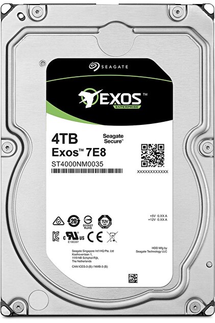 Seagate 4Tb Exos St4000Nm0035 7200Rpm Enterprice Nas Sata Sabit
