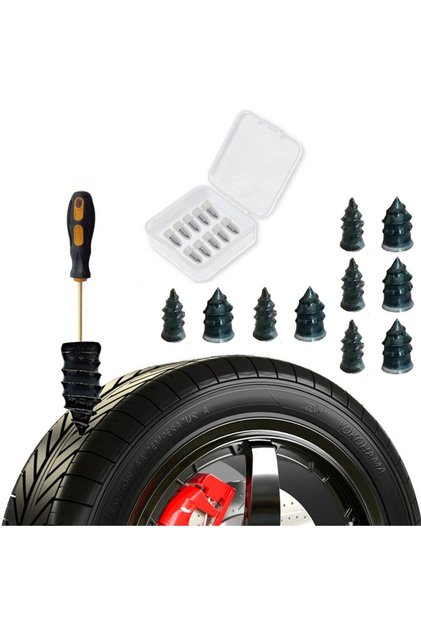 Set 10 stifturi vulcanizatoare pentru repararea rapida a anvelopelor (kit reparatie pana)