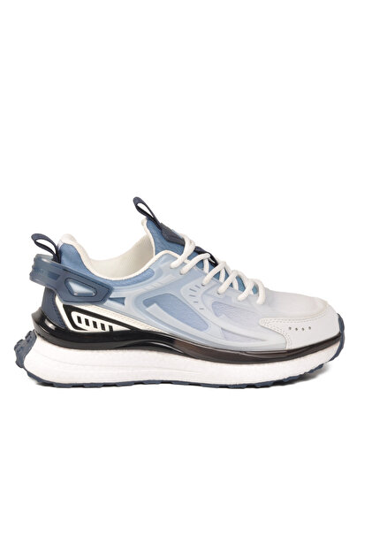 Pierre Cardin Beyaz-Mavi Memory Foam Esnek Hafif Unisex Spor