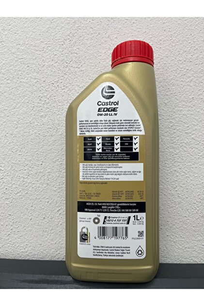 Castrol Edge 0w20 LL IV 1 Litre (2026 Üretim) - Fiyatı, Yorumları