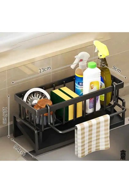 Other Black Faucet Hanging Rack – Integrated Draining & Storage, Kitchen Space-Saving Tool