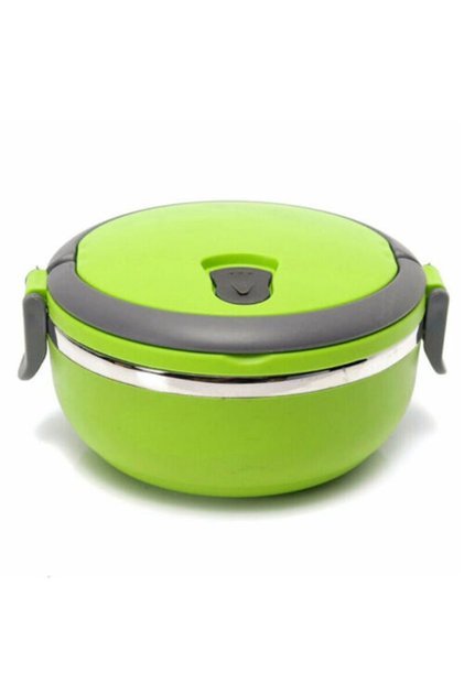 green-650ml Hot Food Flask Stainless Steel Lunch Box Thermos Vacuum Insulated Trave Lunch Box
