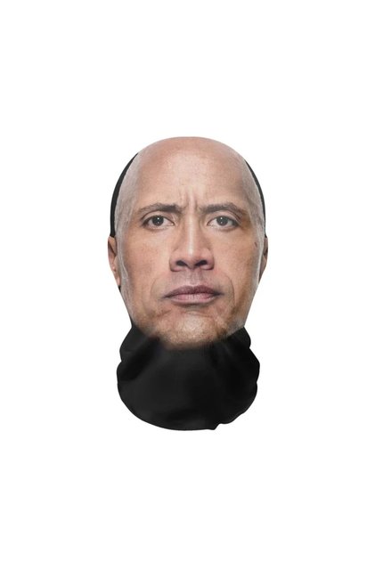 QS New 3D Printed Kanye Mask Elastic Mesh Full Face Mask for Cosplay Headwear Hip Hop Fashion Balacl