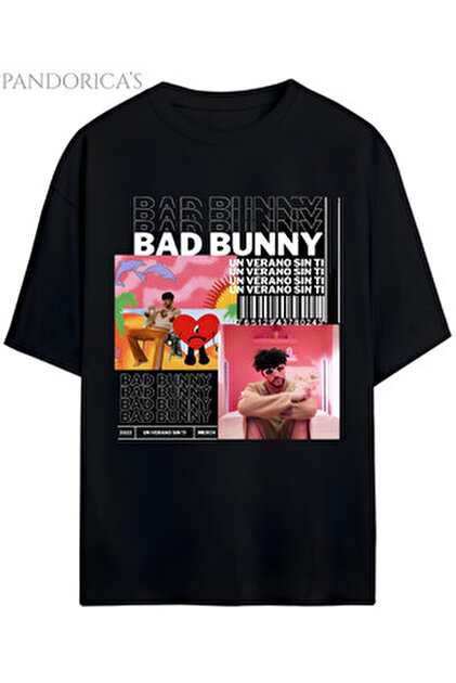 SVART WEAR Bad Bunny Baskılı Oversize Unisex T-Shirt - Fiyatı