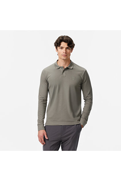 Esnek Pamuk Pike Slim Fit Polo Yaka Tişört