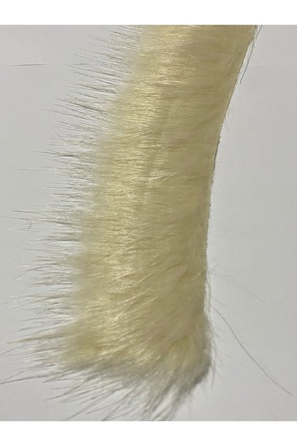 Faux Fur, Artificial Plush 5 cm 1 Meter Cream