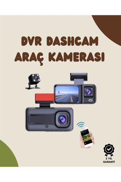 Professional Dashcam with 3 Cameras for Seamless Safety While Driving and Parking