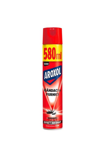Spray insecticid gandaci si furnici Aroxol, efect imediat, 580 ml