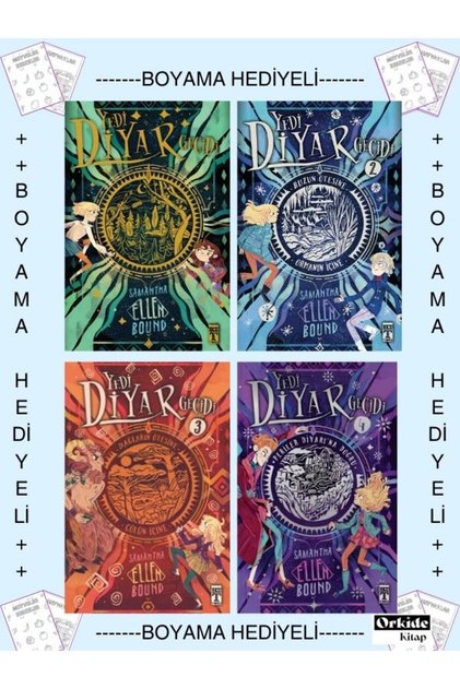 Boyamalı- Yedi Diyar Geçidi 1 - 2 - 3 -4 Fantastik Roman Samantha Eellen Bound