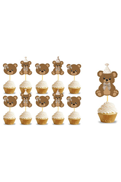 Cute Bear Themed Toothpicks 10 Pieces