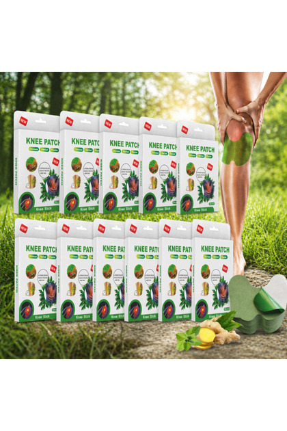 Set 10 pachete plasturi pentru genunchi, Efect de incalzire, Uz extern, Confort zilnic, Relaxare musculara, 100 bucati
