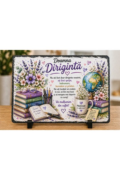 Placă ardezie – Cadou pentru Doamna Dirigintă