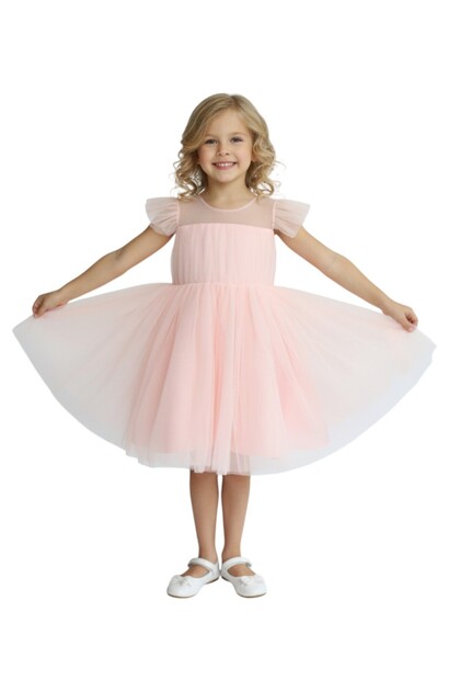 ddaniela D' Daniela - Pleated Flare Dress - Multicolor - 2Y to 10Y- Trendyol