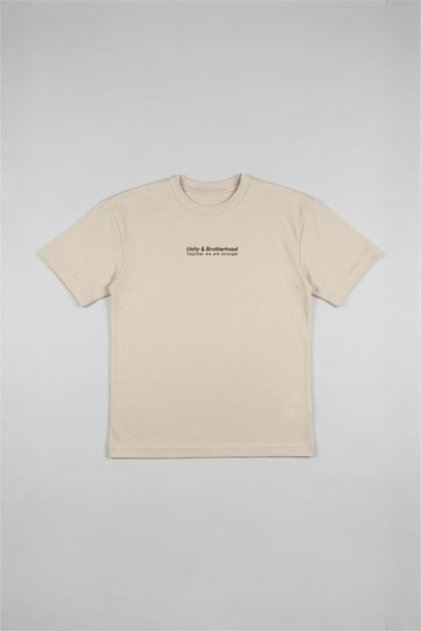 Oversize Crew Neck Slogan Printed Modal Short Sleeve T-Shirt for Boys H3041A826Sm