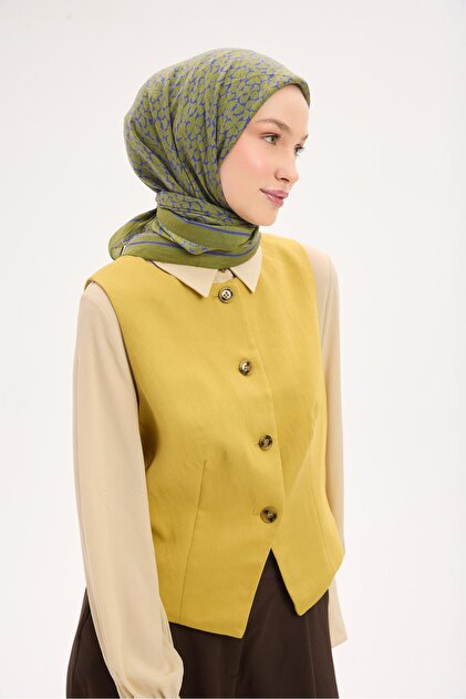 Olinda Scarf Clover Pattern Pistachio Green 90X90