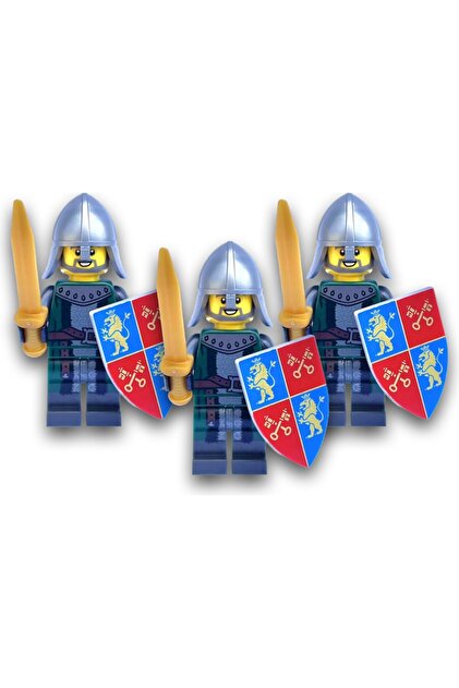 Castle Original Minifigures - Green Knight (3 Pieces)