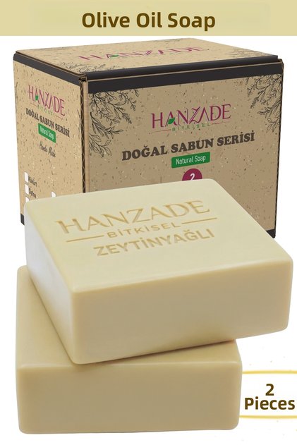 Olive Oil Soap 2 Molds Handmade Natural Traditional Hatay Soap (in Its Own Box)