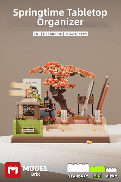 Springtime Desktop Organizer Building Block Set 1042 Pieces