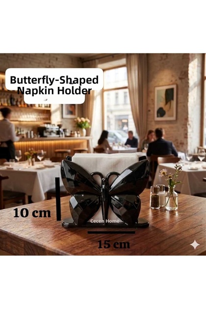 (1 Piece) Figured Napkin Holder, Decorative Napkin Holder, Tabletop Plastic Napkin Holder, Napkin Holder-10X15Cm