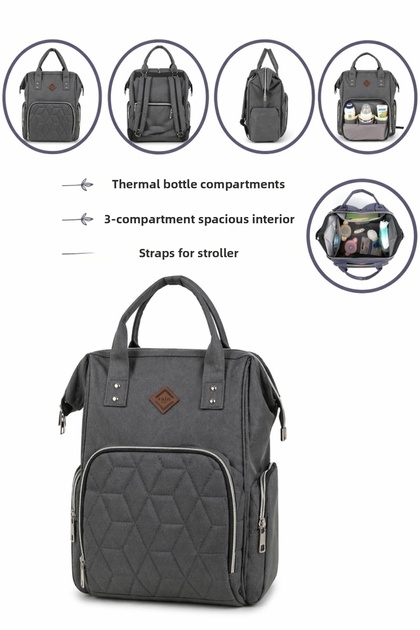 Mother Baby Bag Backpack with Front Pocket