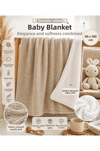 Soft Cotton Baby Blanket | Suitable for Newborns & Children's Beds