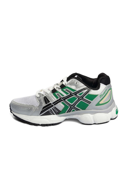 Etayger Sneaker Unisex Lightweight Massage Sole Stylish Sports Shoes Silver Green E2547-2