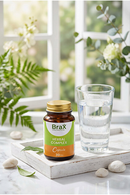Brax Detox - Karışık Bitki Tozu 30 Kapsül 1 Aylık Bitkisel Formül