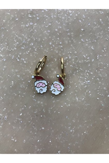 Christmas Themed Santa Claus Steel Earrings