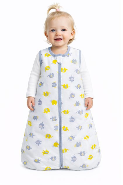 Baby Single Layer Sleeping Bag 100% Natural Cotton Fabric Special Fabric Unisex 0.5 Tog STL6429