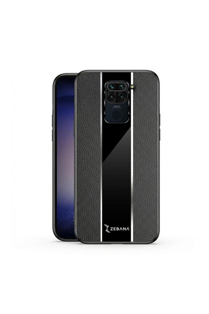 Xiaomi Redmi Note 9 Compatible Case Zebana Premium Leather Case Black