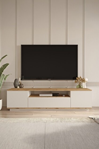 Yurudesign Future Tv Ünitesi Fr7-aa Çam-Antrasit - Fiyatı, Yorumları