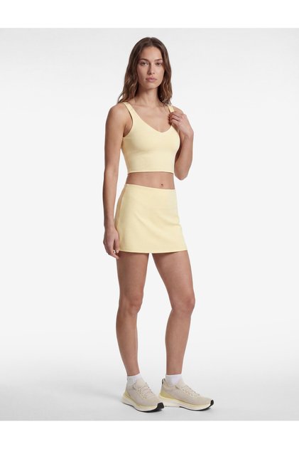 Yüksek Bel Slim Fit İnterlok Spor Mini Şort Etek
