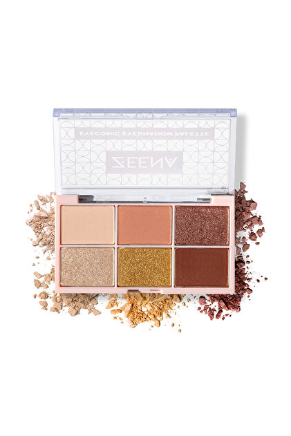 Eyeconic Eyeshadow Palette 6 g 010 Golden Nude | 6 Shade Matte and Shimmer Eyeshadow | Long Lasting Pigmented Eye Makeup