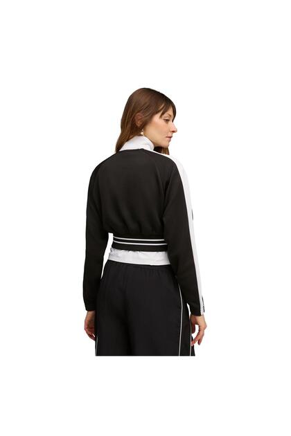 Puma 634556-01 T7 Pique Cropped Jacket Kadın Ceket Siyah - Fiyatı