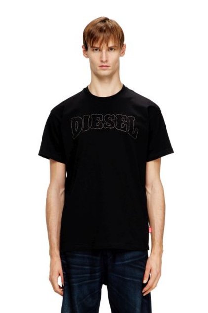 SİYAH LOGOLU ERKEK T-SHIRT