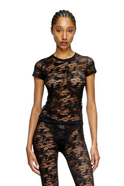 SİYAH LOGOLU KADIN T-SHIRT