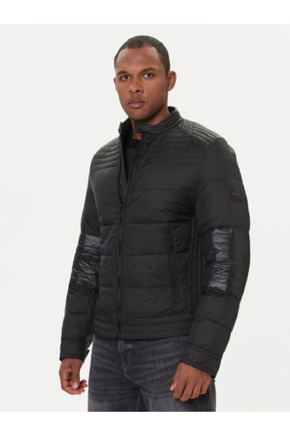 Kapitoneli Regular Fit Dik Yaka Fermuarlı Mont Erkek MONT 50543624 001
