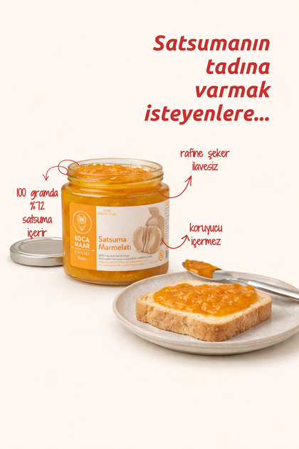 Datça Satsuma Marmelatı (Rafine Şeker İlavesiz) 275 gr