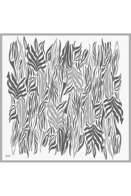 Twill Silk Scarf - 4034-86 Light Grey