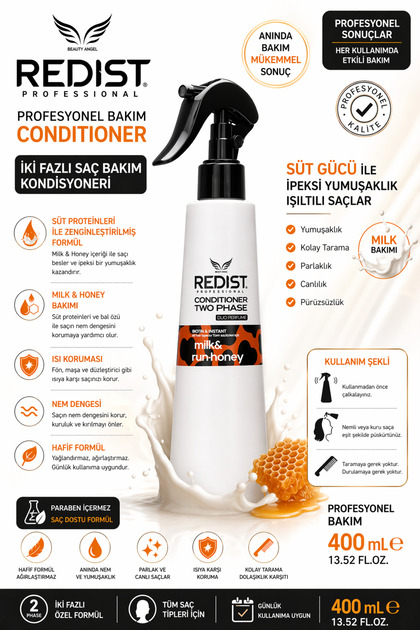 Redist Saç Sütü 400 ml Milk & Honey – Nemlendirici Ve Parlaklık