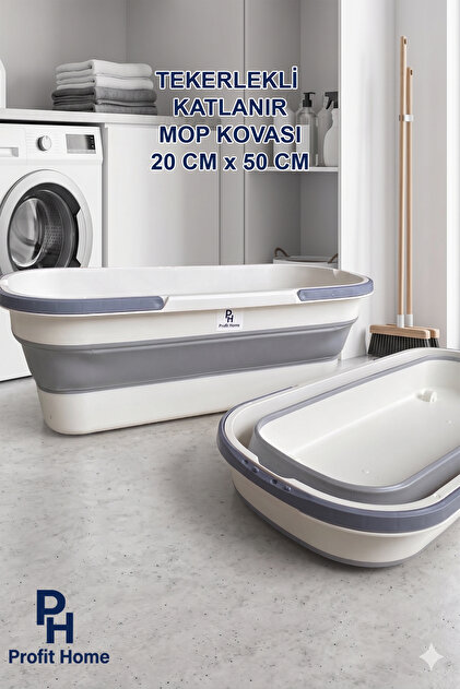 Çok Amaçlı Katlanır Mop Kovası - Yer Tasarruflu Katlanabilir Temizlik Kovası