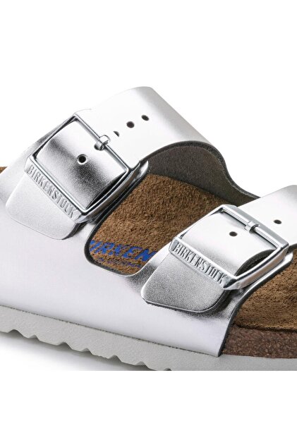 銀製品 約163.40 grms Silver Fine. 950. 925 Birkenstock ARIZONA SFB NL METALLIK GRİ GÜMÜŞ RENK ÇİFT BANTLI