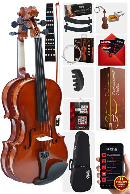Midex Cvl-744-tys Profesyonel 4/4 Keman Seti (YASTIK TEL REÇİNE
