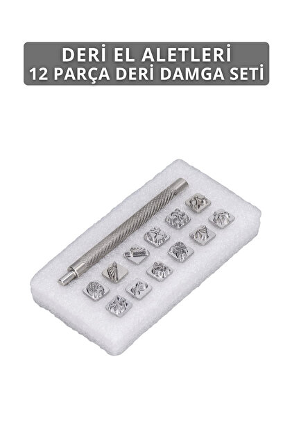 Dopar Deri Damgalama Zımbası Seti Craft 12'li Paslanmaz Çelik