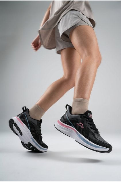 ® I WETFORD Premium Seri Sneaker Kadın Siyah / Koyu Gri Koşu & Yürüyüş Spor Ayakkabısı