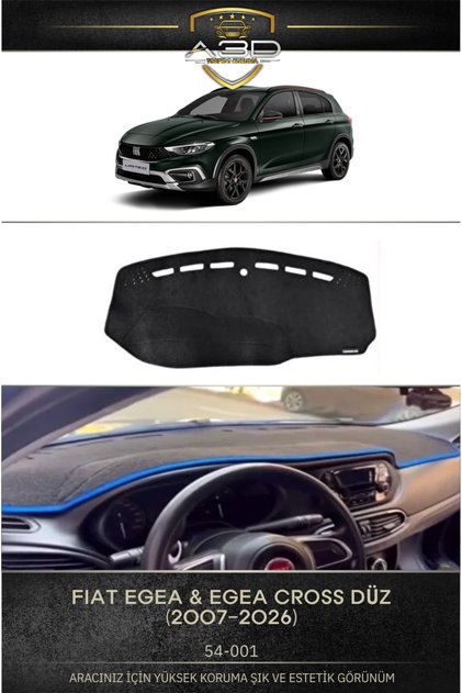 Fiat Egea & Egea Cross (2007-2026) Dashboard Protection Cover Towel Cover Carpet Protector Front Accessory
